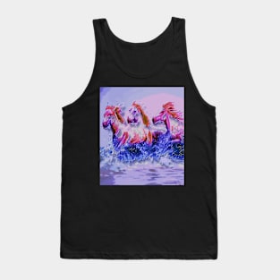 horses at the beach Tank Top